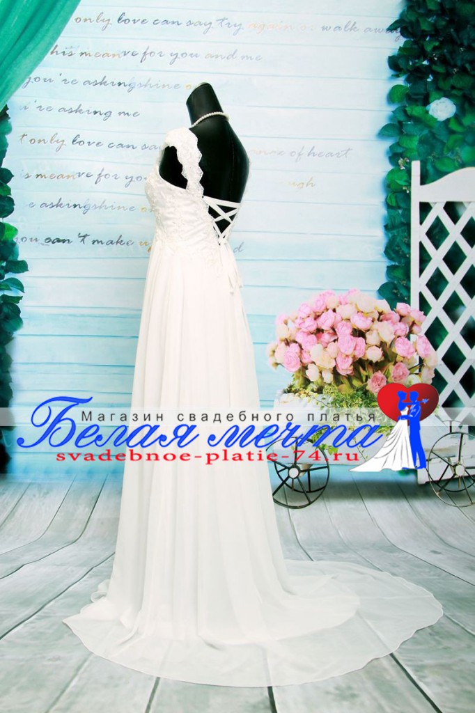 Свадебное платье воздушный ампир