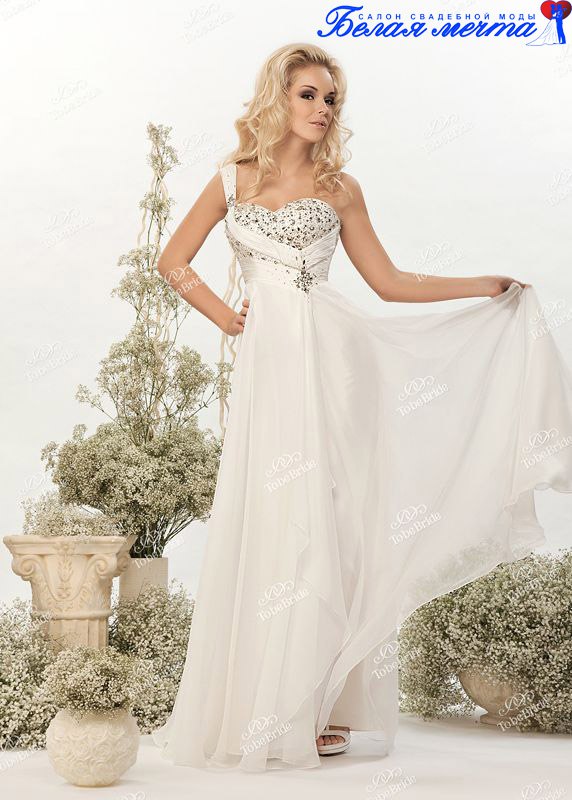 Греческое свадебное платье 2016г